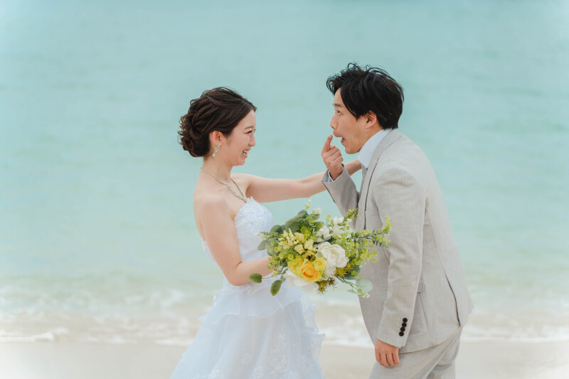 お茶目な新郎様