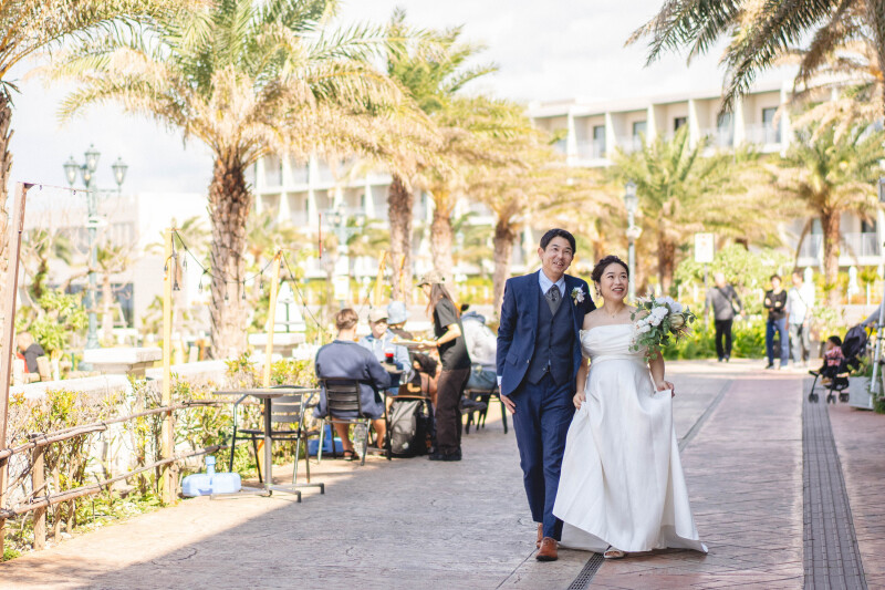 お散歩しながら