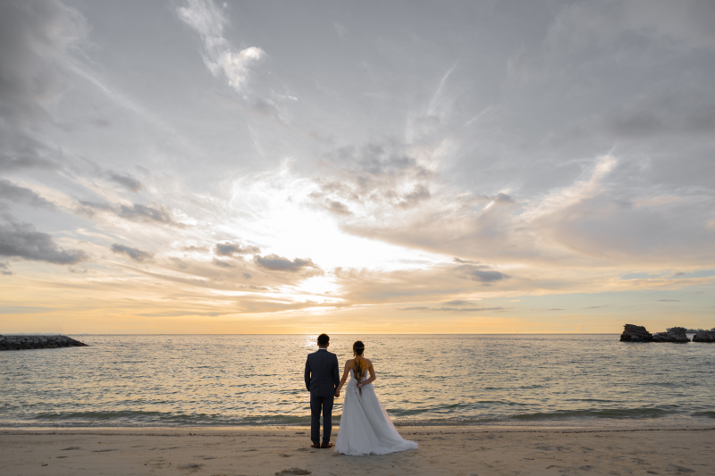 広めの後ろ姿ショット