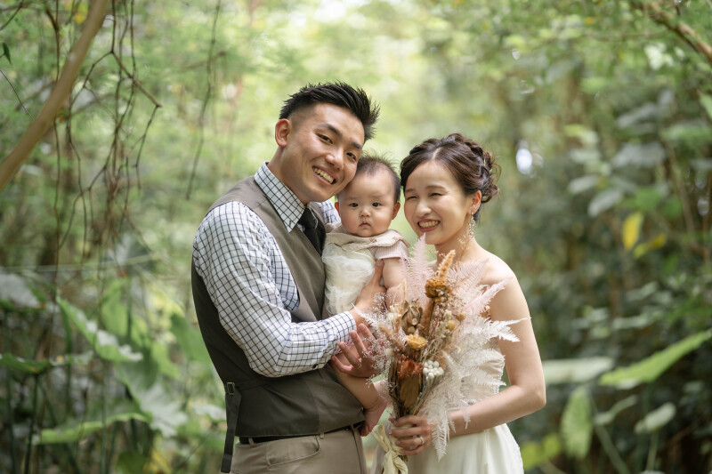 お子様もご一緒にウェディングフォト♪