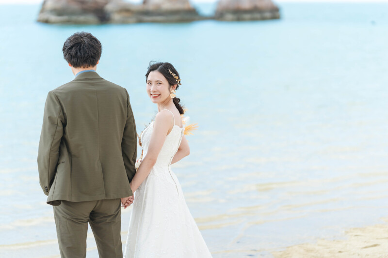 振り向きスマイル