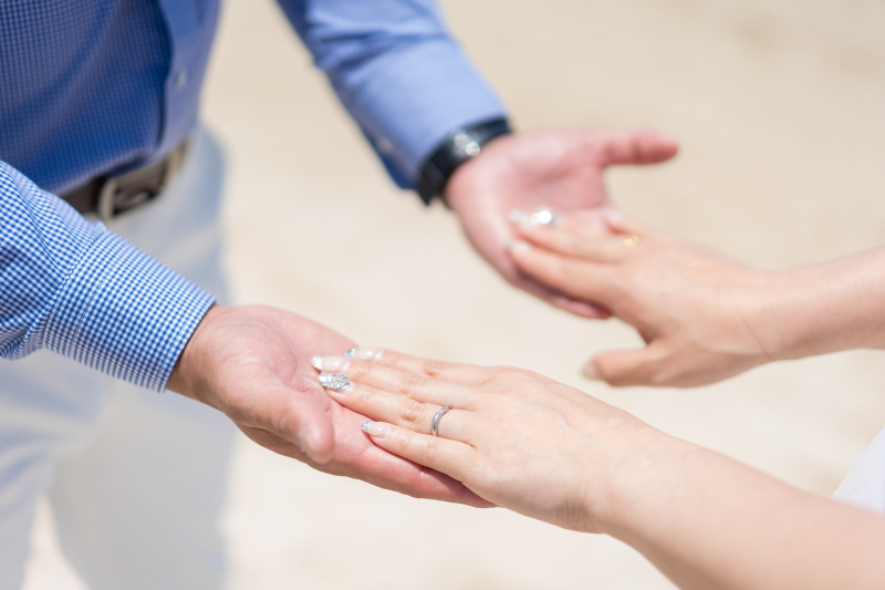 いまも輝き続ける結婚指輪♪