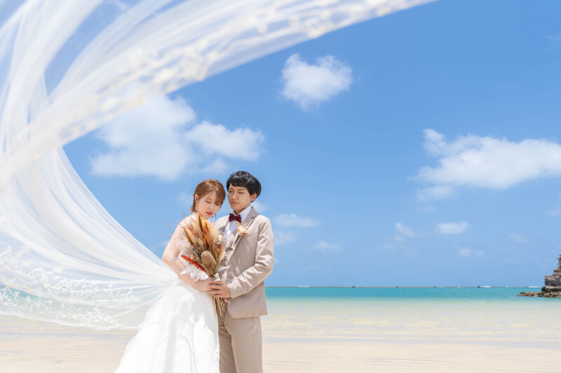 ダイナミックなベールショットも♡