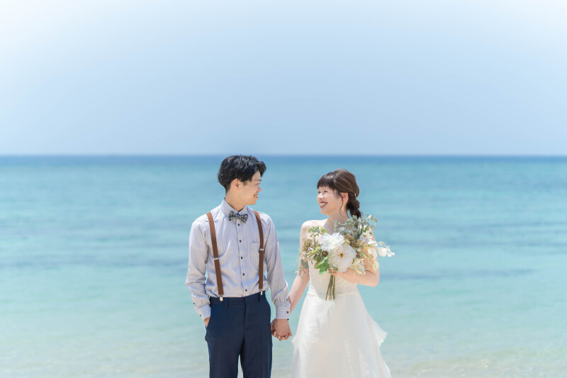 読谷村の静かなビーチ