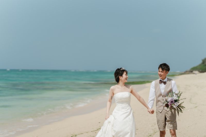 ビーチ到着、撮影スタート!