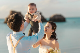 お子様も一緒にサンセット撮影♪