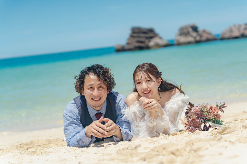 砂浜に