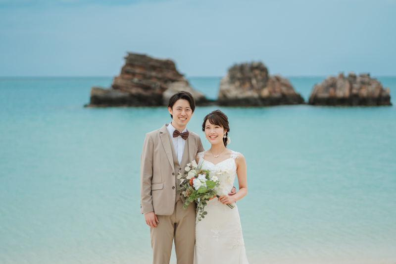 ライトブルーのビーチ