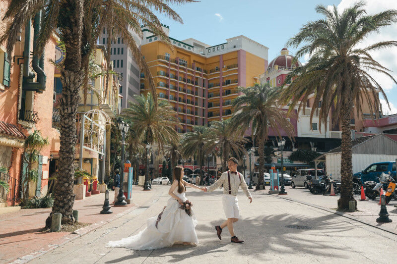 アメリカンビレッジでの撮影スタート