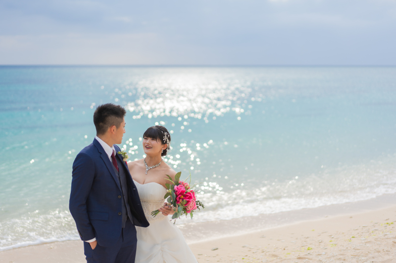 ビーチ撮影開始