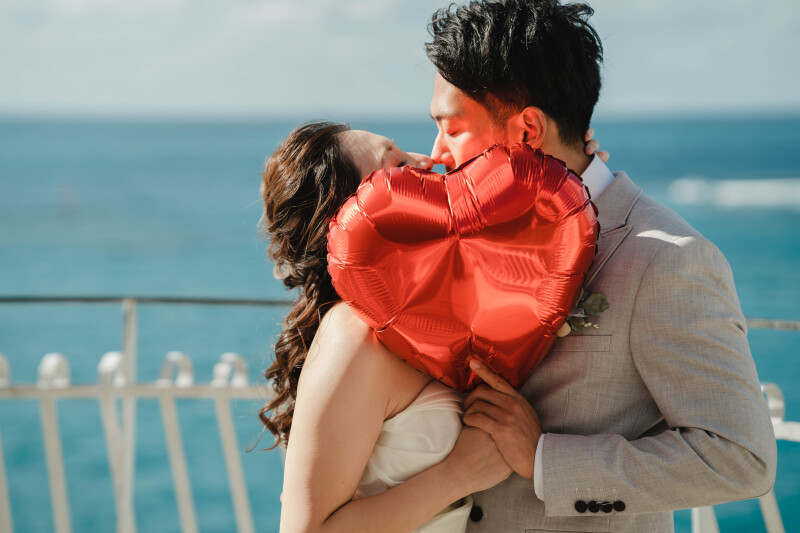 ハートに隠れて