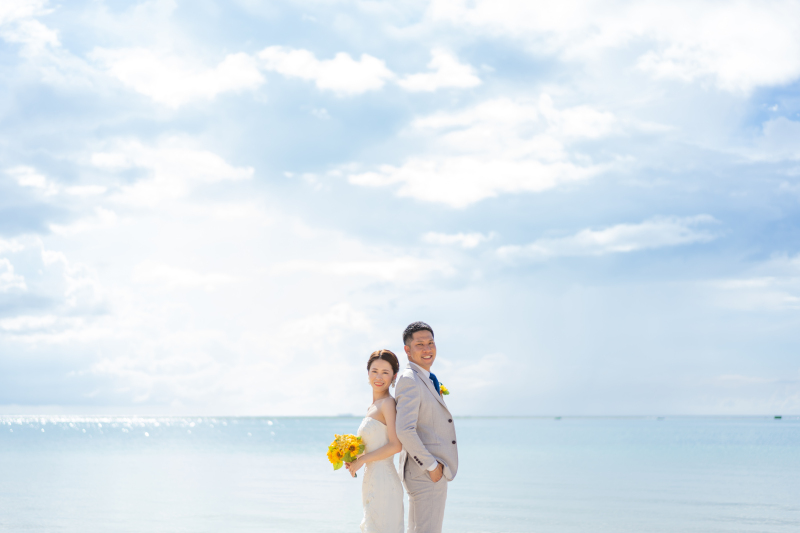 背中あわせショット