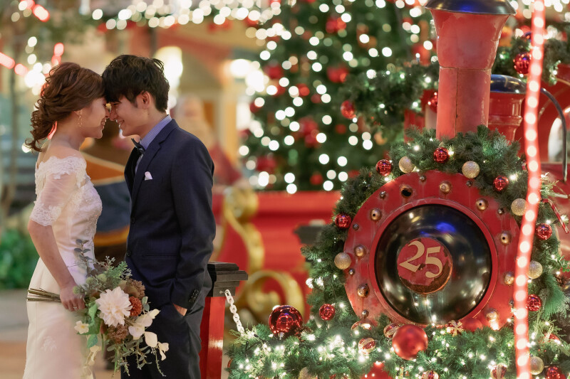 キラキラした夜の街並み