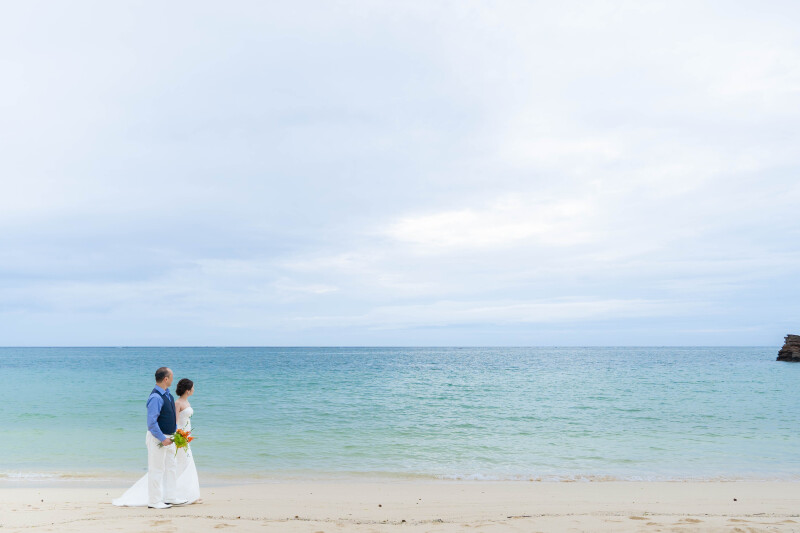 海を眺めて〜！