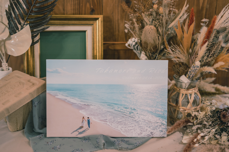 ウェルカムボードやアルバムに。