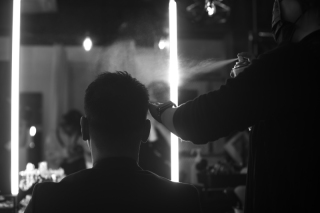 男性ヘアセット