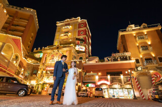 夜の街並み撮影