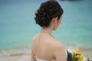 シニヨンアップボブスタイルの方もアップスタイル出来ますよ♡