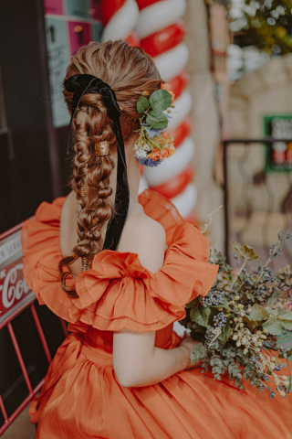 編みおろしスタイルカジュアルよりのスタイルもお任せください♪