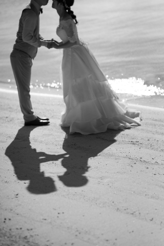 アラハビーチサンセット撮影