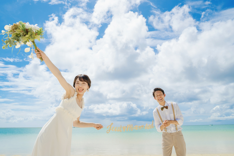 早割【1ヶ月前まで予約】１ロケ／アルバムorパネル写真 付きプラン (アラハビーチ）格安59,000円☂️雨天日程変更無料