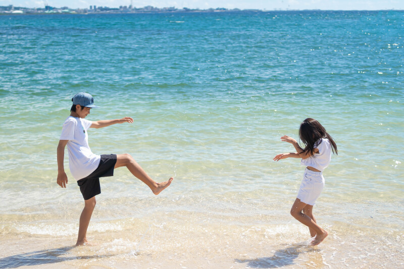 ファミリー&記念・私服フォトプラン(アラハビーチ/ヤシの木・公園)格安19,000円 ⚫︎現金支払い限定☂️雨天日程変更無料