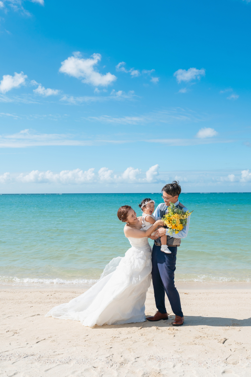 早割【1ヶ月前まで予約】１ロケファミリープラン（アラハビーチ／ヤシの木・公園)64,000円　キッズヘア＆衣装＆キッズアテンド付