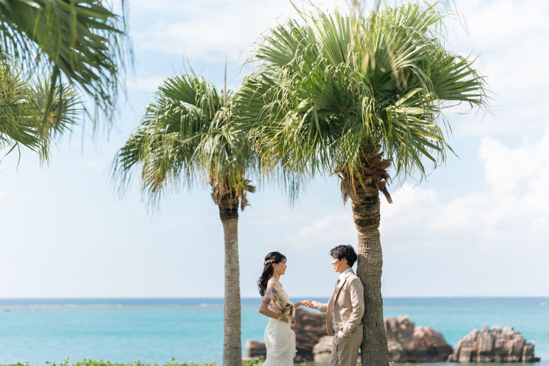 2ロケーションプラン(チャペル&アラハビーチ/ヤシの木)格安89,000円☂️雨天日程変更無料/土日撮影料金・追加料金一切なし