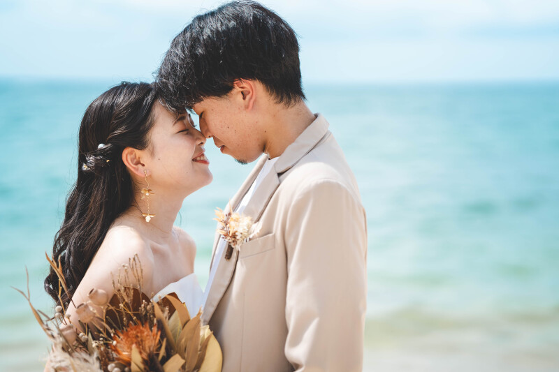 １ロケーションプラン（ザネー浜 ビーチ51／岩場・崖の上）格安89,000☂️雨天日程変更無料／追加料金一切なし