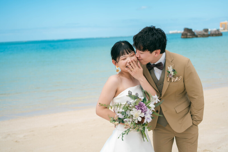 【5・6月梅雨キャンペーン】雨天保証日も予約できる!1ロケーションプラン/アラハビーチ撮影・通常より3万円もお得な49,000円