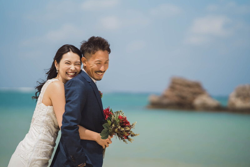 2ロケーションプラン(チャペル＆アラハビーチ／ヤシの木）格安８9,000円☂️雨天日程変更無料／土日撮影料金・追加料金一切なし