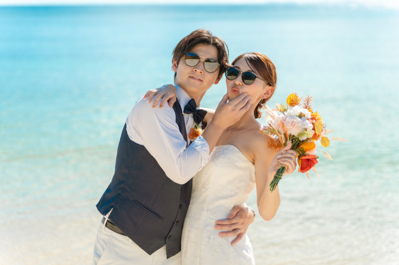 2ロケ撮影&動画&ドローンプラン(読谷村天然ビーチ/森 写真+1分動画)格安169,000円☂️雨天日程変更無料/追加料金なし