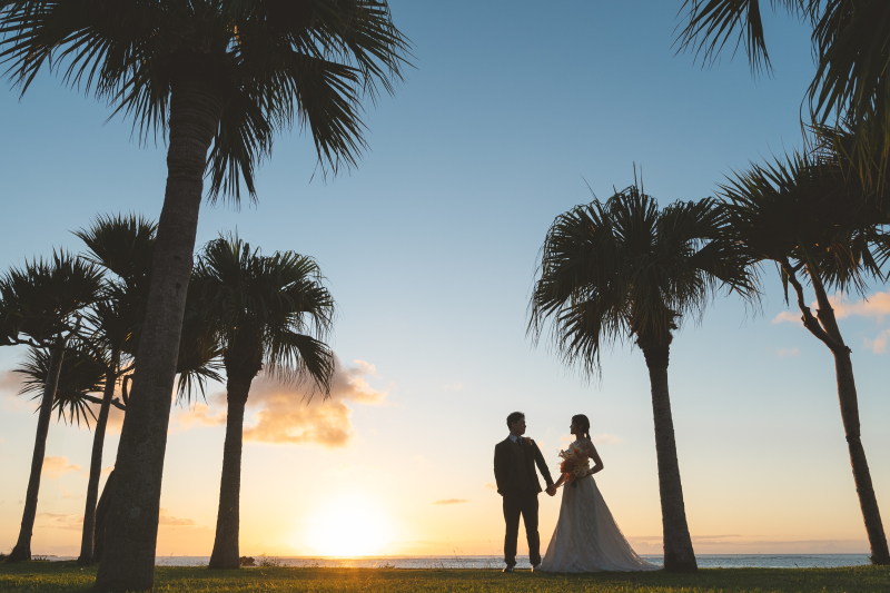 1ロケプラン/サンセット(アラハビーチ/ヤシの木・公園) 79,000円☂️雨天日程変更無料/追加料金一切なし