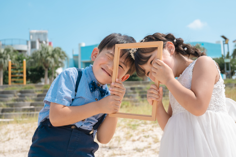 早割【1ヶ月前まで予約】1ロケファミリープラン(アラハビーチ/ヤシの木・公園)64,000円 キッズヘア&衣装&キッズアテンド付