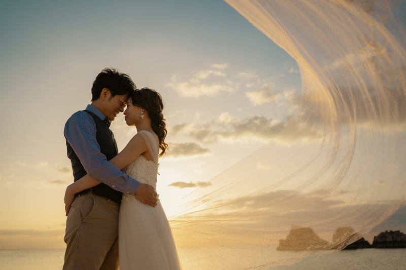 1ロケプラン/サンセット(アラハビーチ/ヤシの木・公園) 79,000円☂️雨天日程変更無料/追加料金一切なし