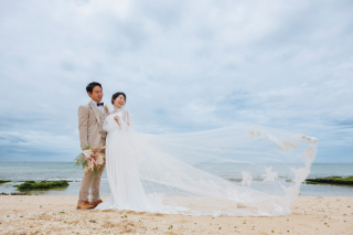 寄り添う二人、絵になる瞬間。