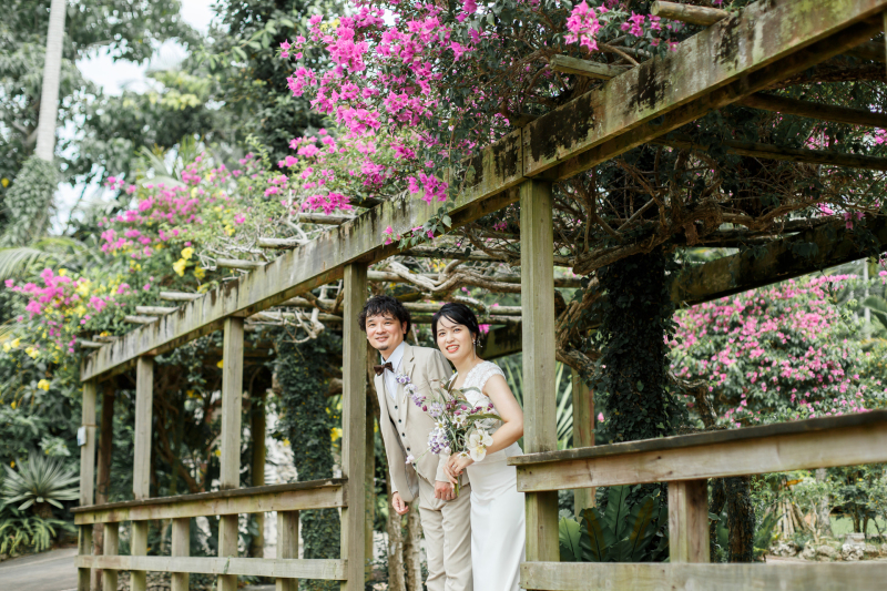 ブーゲンビリアが彩る、幸せな一日