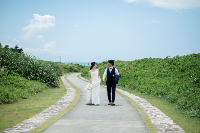 次なる目的地、残波岬へ。