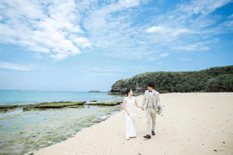 潮風と二人の笑顔