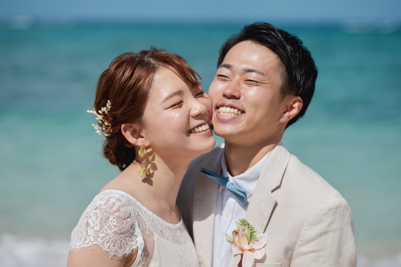 ぴったり寄り添って