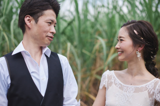 Navy Wedding_美しいサンセットと