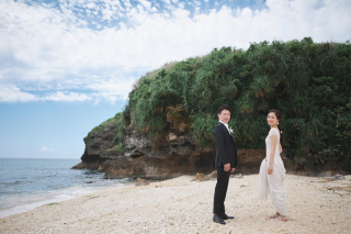 Navy Wedding_美しいサンセットと