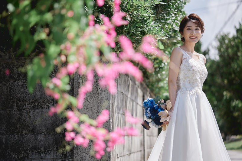 Navy Wedding_ガーデンで撮影できる