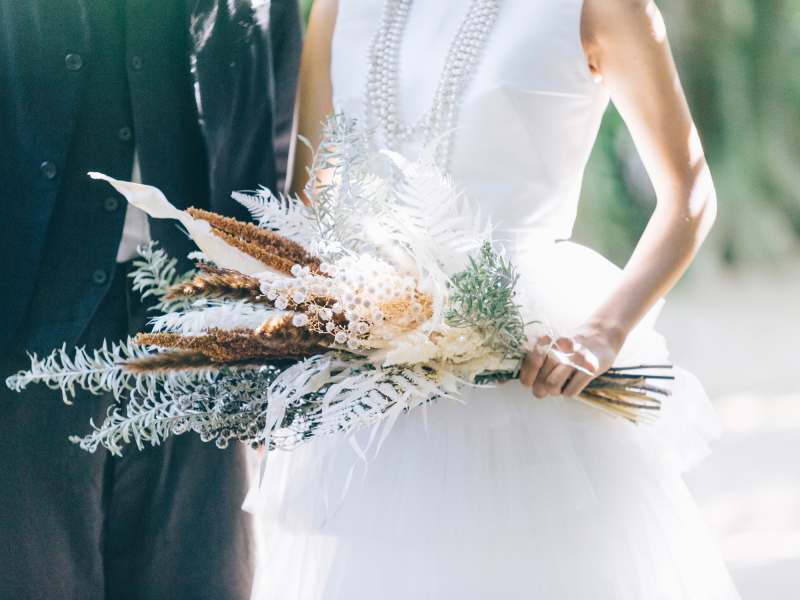 ブーケは全て専属フローリストの手作り