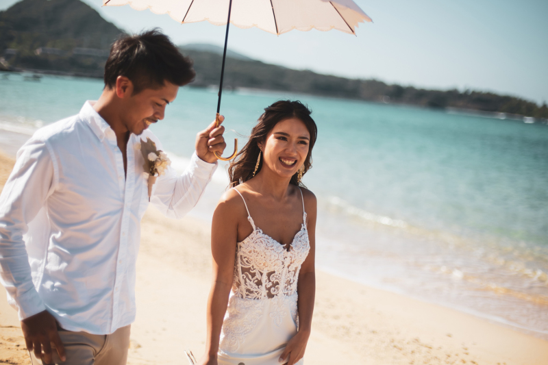 Navy Wedding_女性のフォトグラファーがいる