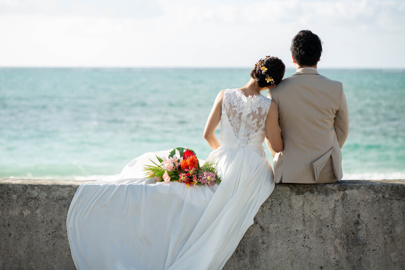 【ムービー&東南植物楽園ロケ】ドレス・タキシード1点｜データ150カット｜ビーチ撮影付き