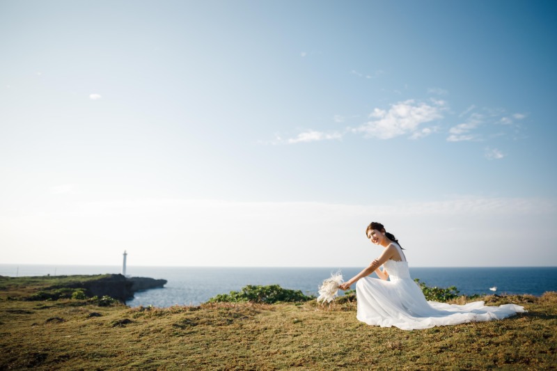 【残波岬ロケ】ドレス・タキシード1点｜データ130カット｜ビーチ撮影付き