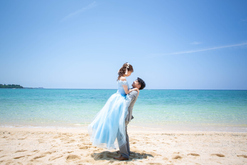 【ムービー付き】ドレス・タキシード1点｜データ100カット｜ビーチロケ