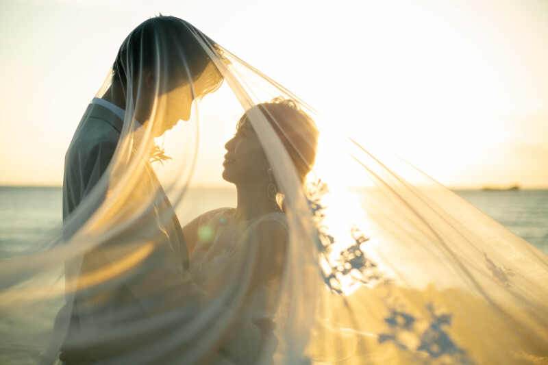 【サンセット&ドローン撮影つき！】データ180カット｜ドレス・タキシード1点｜ビーチフォト｜ムービー