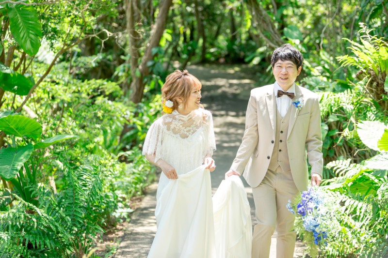 【ドローンフォト&ムービー】ビオスの丘ロケ｜データ150カット｜ドレス・タキシード1点｜ビーチフォト